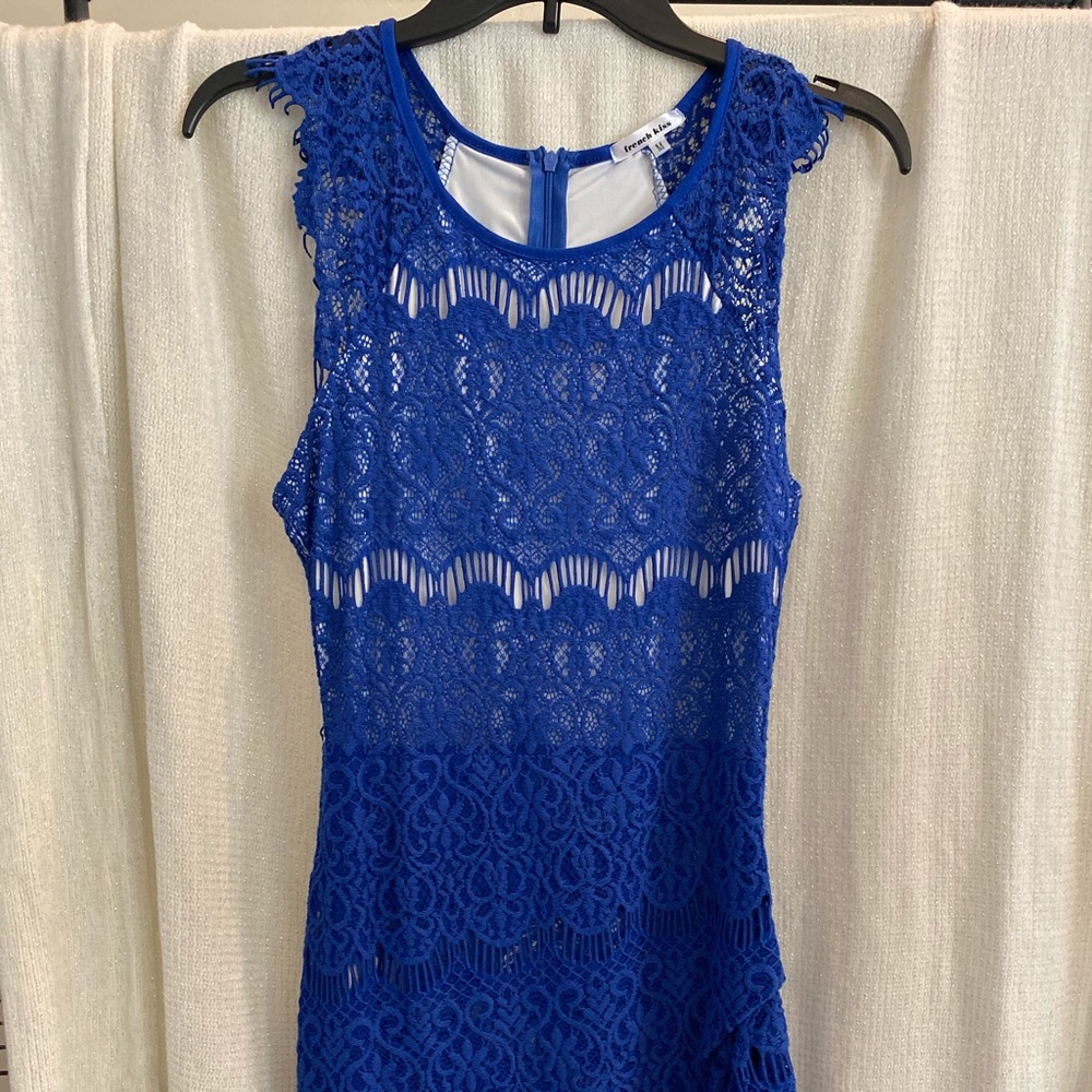 Blue lace dress